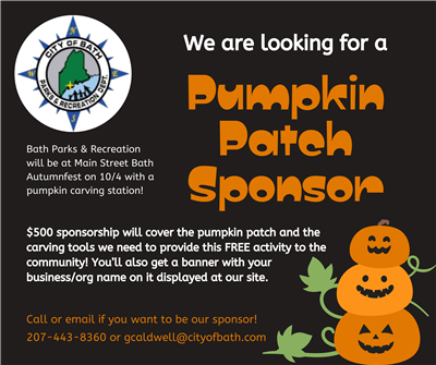 pumpkin patch sponsor